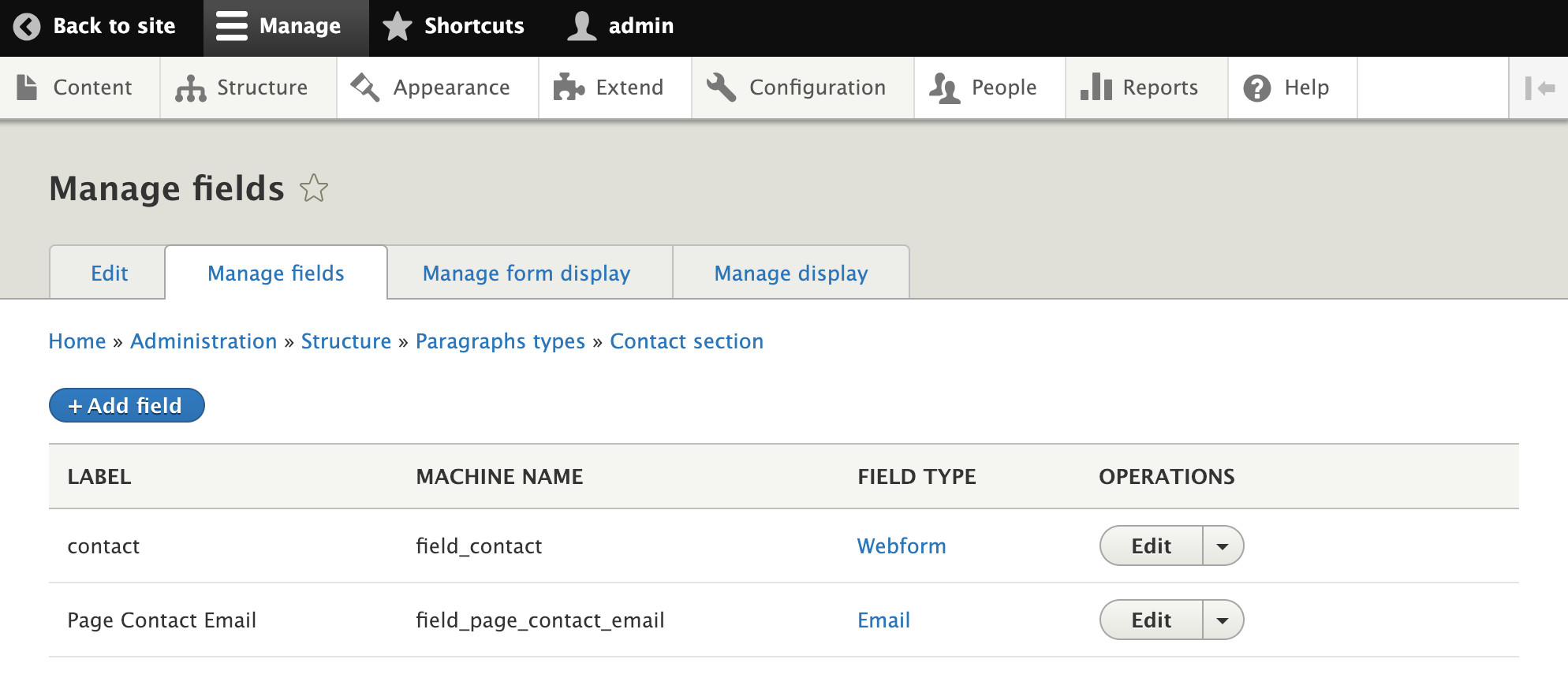 Recipe For Creating A Pre-populated Webform Using Paragraphs. | Webform ...